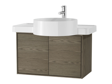 VOYAGE FOR COUNTERTOP WASHBASIN - Wall-mounted wooden vanity unit with doors by VitrA Bathrooms