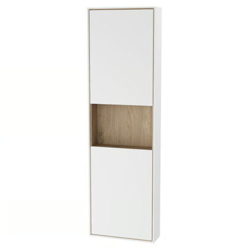 VOYAGE - Suspended wooden bathroom wall cabinet with doors by VitrA Bathrooms