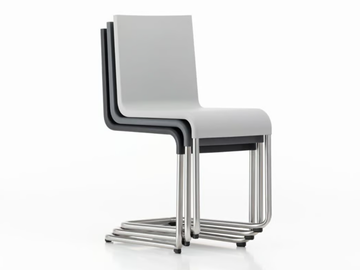 .05 - Cantilever stackable polyurethane chair by Vitra