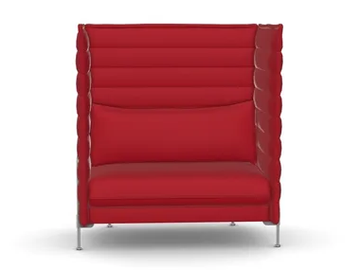 ALCOVE LOVE SEAT HIGHBACK LOUNGE - Fabric small sofa high-back by Vitra
