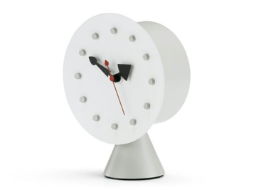 CONE BASE CLOCK - Table-top polyurethane clock by Vitra