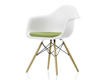 DAW - Polypropylene chair with integrated cushion by Vitra