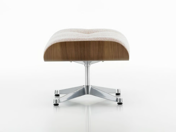 EAMES LOUNGE OTTOMAN NUBIA - With 4-spoke base fabric footstool by Vitra