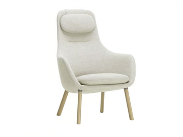 HAL LOUNGE - Fabric armchair with headrest by Vitra