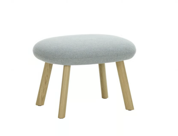 HAL LOUNGE - Upholstered fabric footstool by Vitra