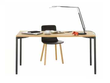 MAP TABLE HOME DESK - Rectangular wood veneer writing desk by Vitra