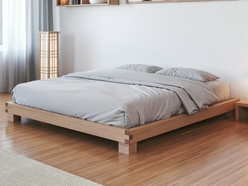 HIRO - Tatami solid wood double bed by Vivere Zen