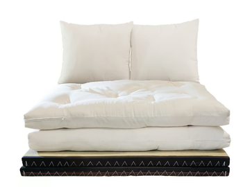 KANTO - Japanese style fabric armchair bed by Vivere Zen