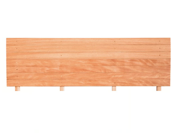 NAMI - Japanese style solid wood headboard for double bed by Vivere Zen