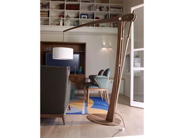 ARCHITA - Wooden arc lamp by VOLPI
