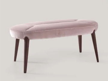 CONTEMPORARY LIVING - Upholstered fabric bench by VOLPI