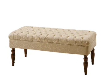 DILETTA - Tufted upholstered bench by VOLPI
