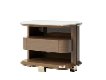 GRACE - Bedside table with drawers by VOLPI