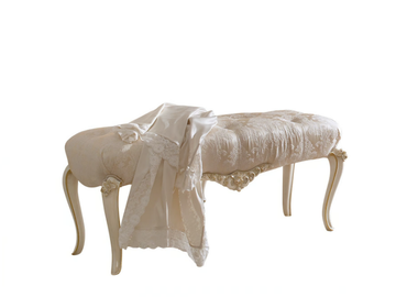 MICHELANGELO - Upholstered fabric bench by VOLPI