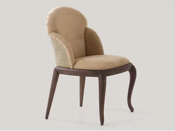SALLY - Upholstered fabric chair with armrests by VOLPI