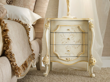 SIGNORIA - Bedside table with drawers by VOLPI