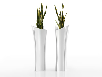 ALMA - High garden vase with Light by VONDOM