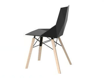 FAZ WOOD - Polypropylene garden chair by VONDOM