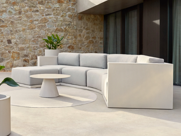 GATSBY - Modular fabric garden sofa with chaise longue by VONDOM