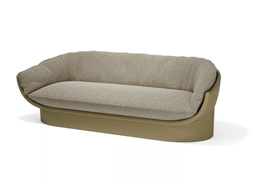 LUNA - 3 seater polyethylene garden sofa by VONDOM