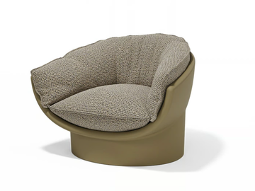 LUNA - Polyethylene garden armchair by VONDOM