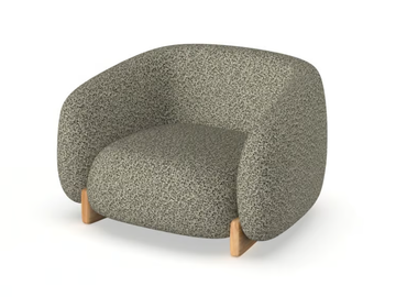MILOS - Fabric garden armchair by VONDOM