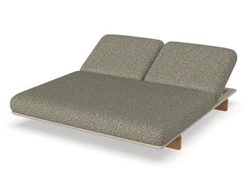 MILOS - Recliner fabric garden bed by VONDOM