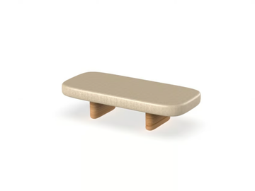 MILOS - Rectangular low garden side table by VONDOM