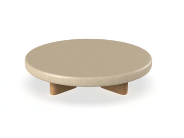 MILOS - Round low garden side table by VONDOM