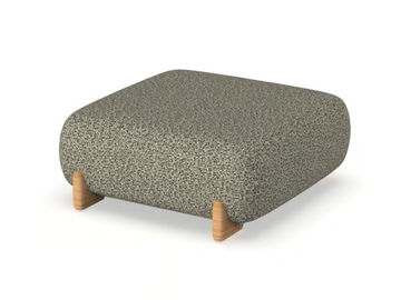 MILOS - Square fabric garden pouf by VONDOM