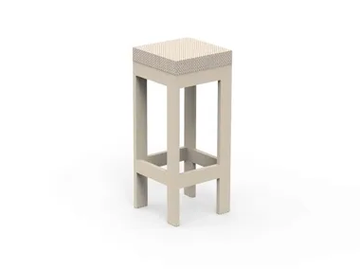 POSIDONIA - High garden stool with footrest by VONDOM