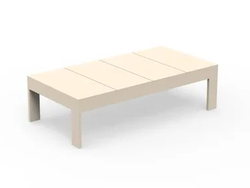 POSIDONIA - Rectangular aluminium garden side table by VONDOM