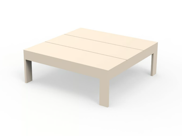 POSIDONIA - Square aluminium garden side table by VONDOM