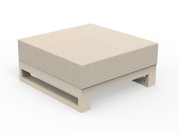 POSIDONIA - Square fabric garden pouf by VONDOM