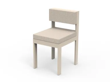 POSIDONIA - Upholstered fabric garden chair by VONDOM