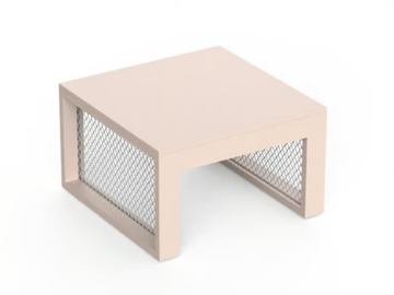 THE FACTORY - Square aluminium coffee table by VONDOM