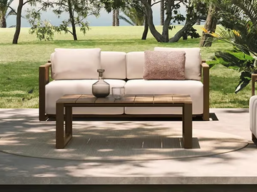 TULUM - Fabric garden sofa by VONDOM