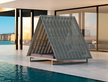 VINEYARD - Recliner garden bed with parasol by VONDOM