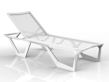 VOXEL - Recliner polypropylene sun lounger by VONDOM