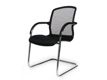 ALUMEDIC 50 - Cantilever reception chair with armrests by Wagner