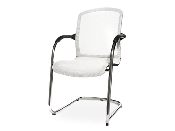 ALUMEDIC 70 - Cantilever reception chair with armrests by Wagner
