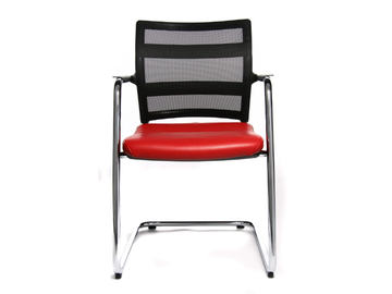 ERGOMEDIC 110-1 - Cantilever reception chair with armrests by Wagner