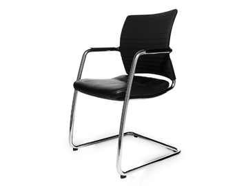 ERGOMEDIC 110-3 - Cantilever reception chair with armrests by Wagner