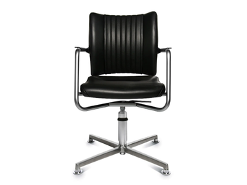 TITAN LIMITED S 3D VISIT - Swivel with 4-spoke base chair with armrests by Wagner