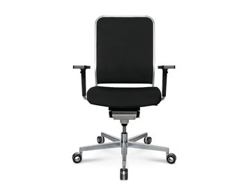 W-1 LOW - Swivel office chair with 5-Spoke base by Wagner