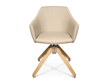 W-CUBE 5 - Swivel trestle-based easy chair by Wagner