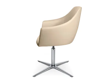 W-CUBE 5 - Swivel with 4-spoke base easy chair by Wagner