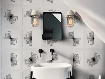 BOW TIE - Bathroom wallpaper by Wall&decò