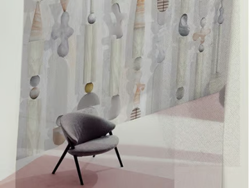 COLUMNA - Ecological fire retardant wallpaper by Wall&decò