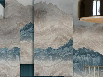 DECO WAVE - Waterproof wallpaper by Wall&decò